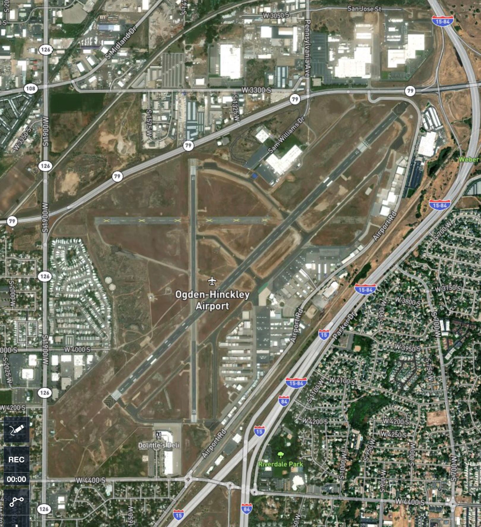 Aerial map of Airport