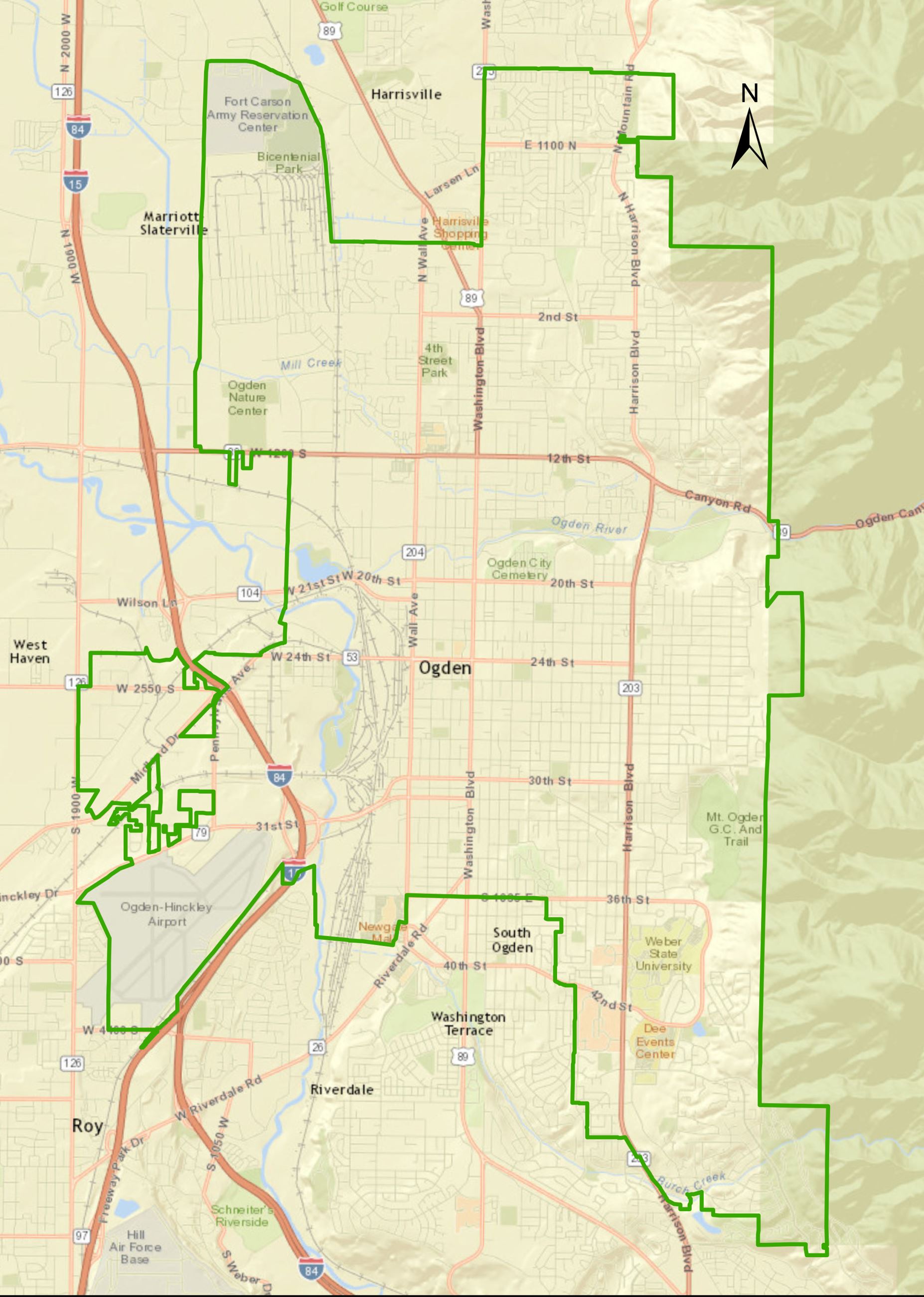 Ogden City Limits Map